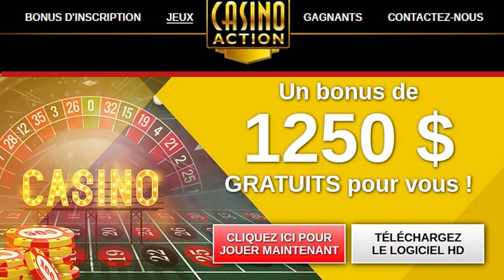 Roulettes chez Casino Action