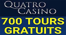 700 tours chez Quatro Casino de Microgaming