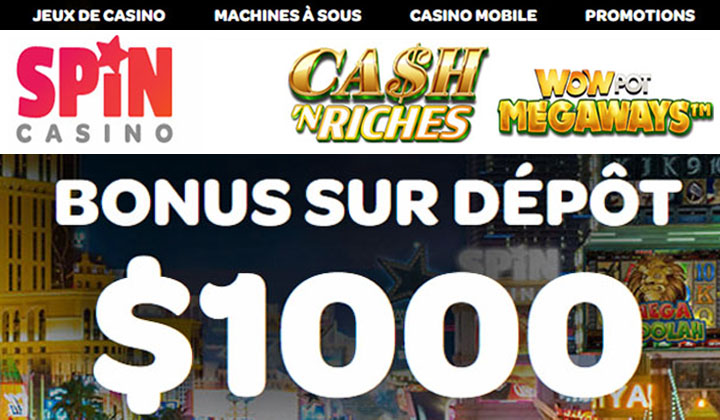 Spin WowPot Casino Gagnant