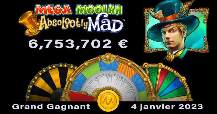 Jackpot Gagnant du Mega Moolah en 2023