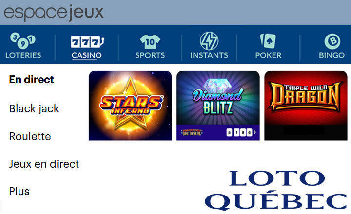 Casino EspaceJeux.com de Loto-Québec