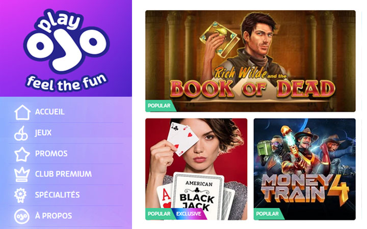 Casino PlayOJO.com au Canada