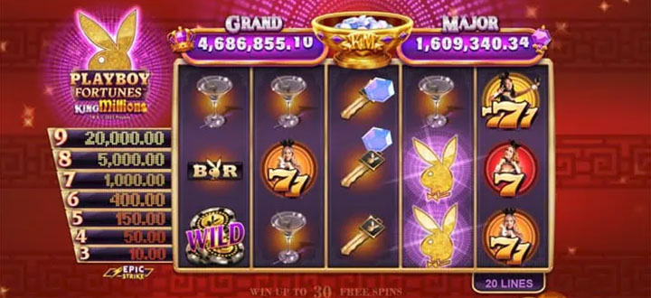 Machine à sous Playboy Fortunes King Millions