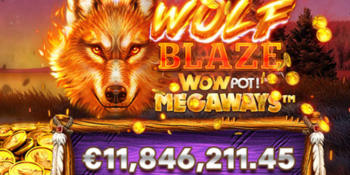 Jackpot Wolf Blaze WowPot Megaways gagnant en 2024